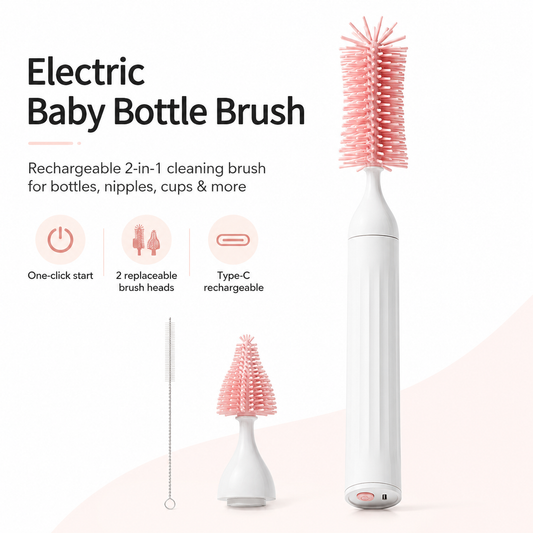 GentleClean 2-in-1 Electric Baby Bottle Brush