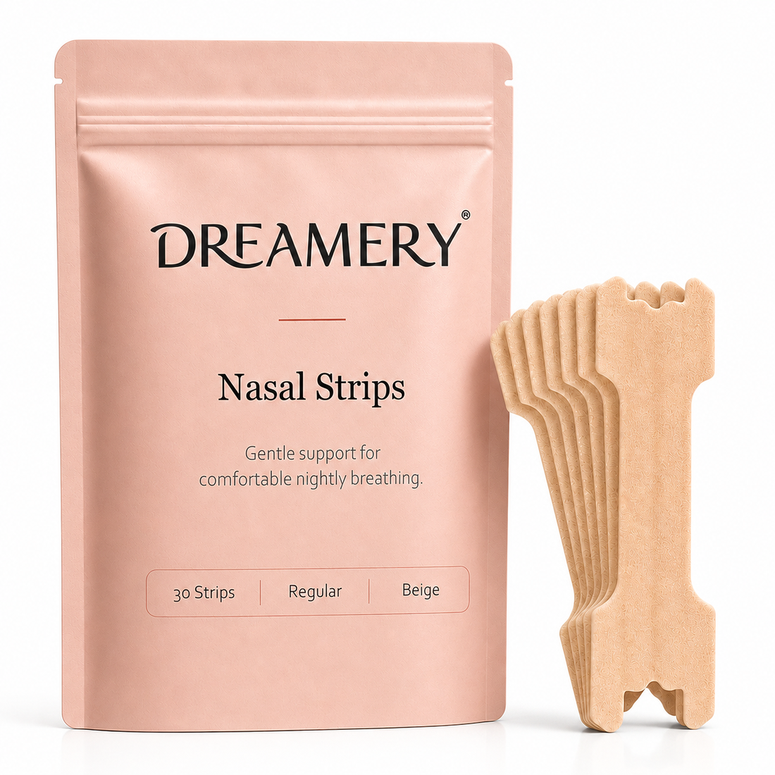 Dreamery Natural Nasal Strips for comfortable nasal airflow support