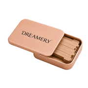 Dreamery travel case for nasal strips and mouth tape, slim rose-toned hard case
