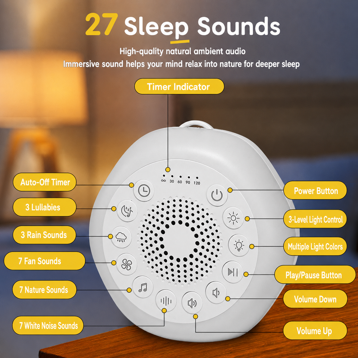 Portable White Noise Machine | Dreamery