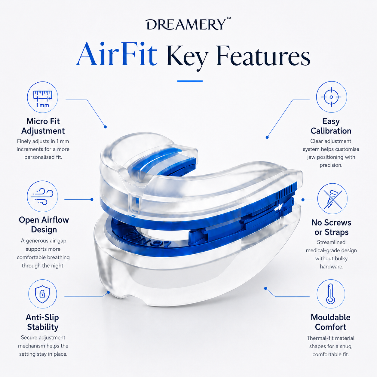 Dreamery AirFit Adjustable Anti-Snore Device