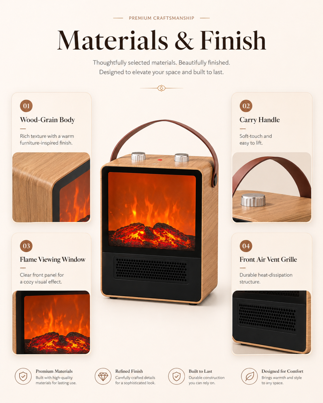 Portable Electric Heater | Dreamery