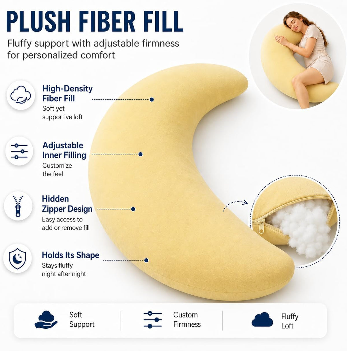 Dreamery Moon™ Cuddle Body Pillow