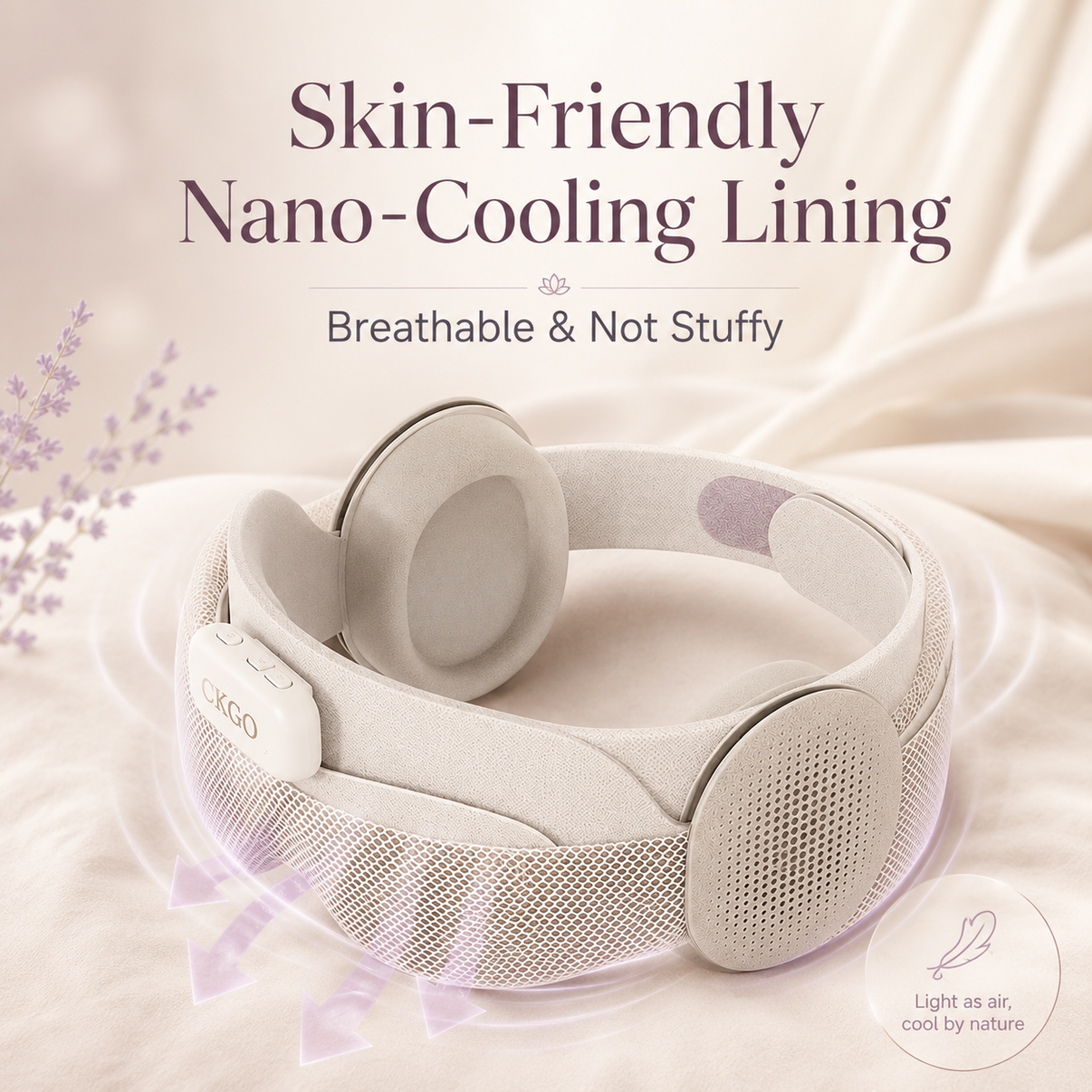 Smart Sleep Mask with Bluetooth Headphones – Memory Foam Eye Mask