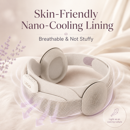 Smart Sleep Mask with Bluetooth Headphones – Memory Foam Eye Mask