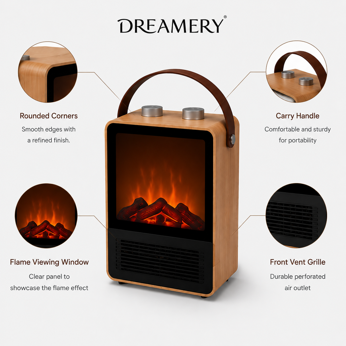 Portable Electric Heater | Dreamery