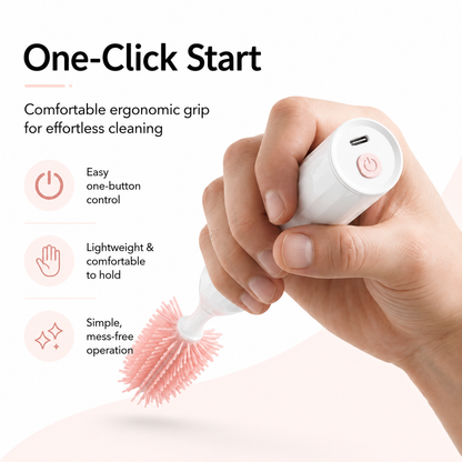 GentleClean 2-in-1 Electric Baby Bottle Brush