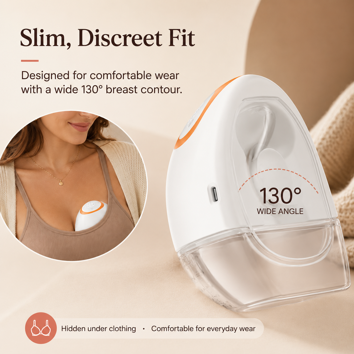 Dreamery Aura Wearable Breast Pump with App Control | Dreamery