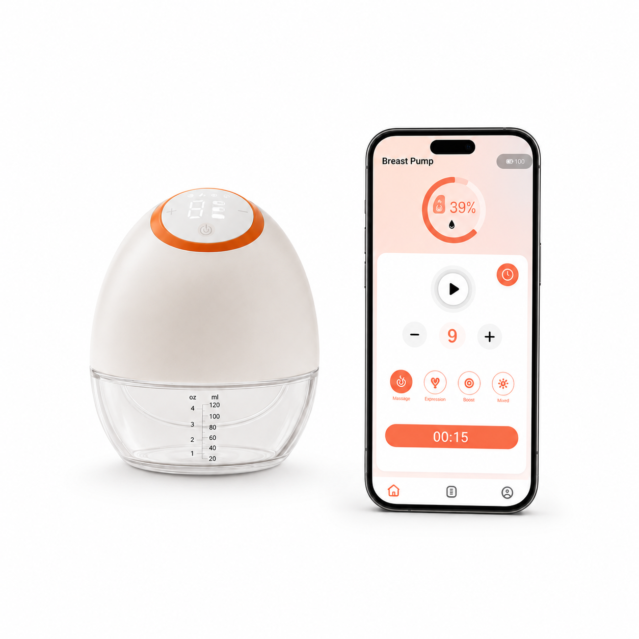 Dreamery Aura Wearable Breast Pump with App Control | Dreamery