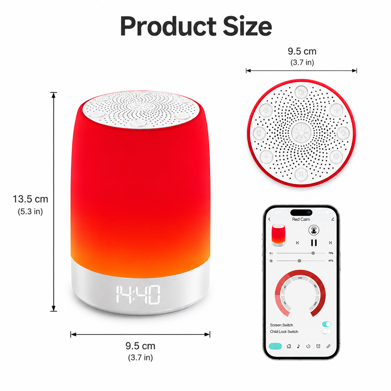 Dreamery Luma Zero blue-light white noise machine