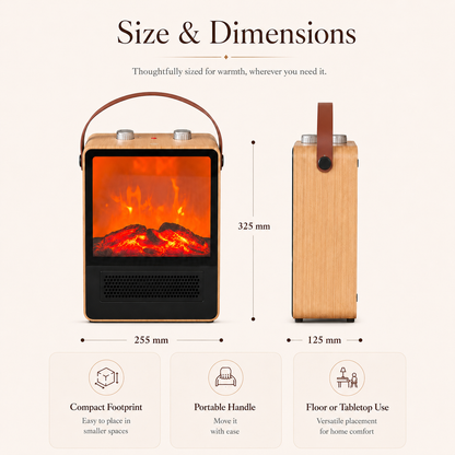 Dreamery EmberGlow Portable Fireplace Heater