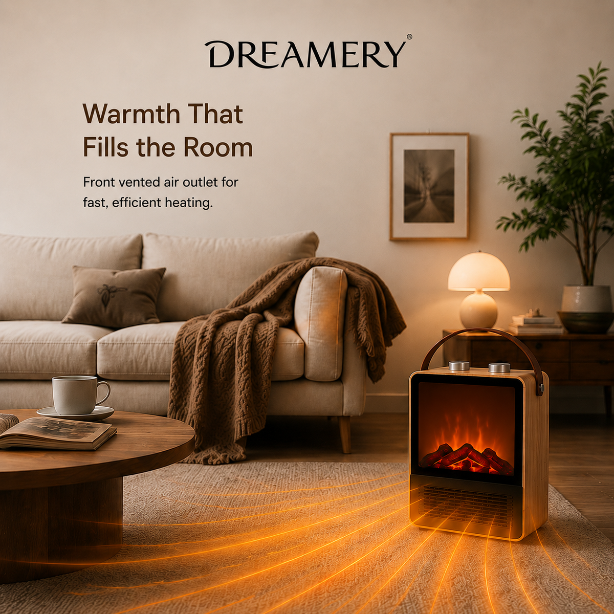 Dreamery EmberGlow Portable Fireplace Heater