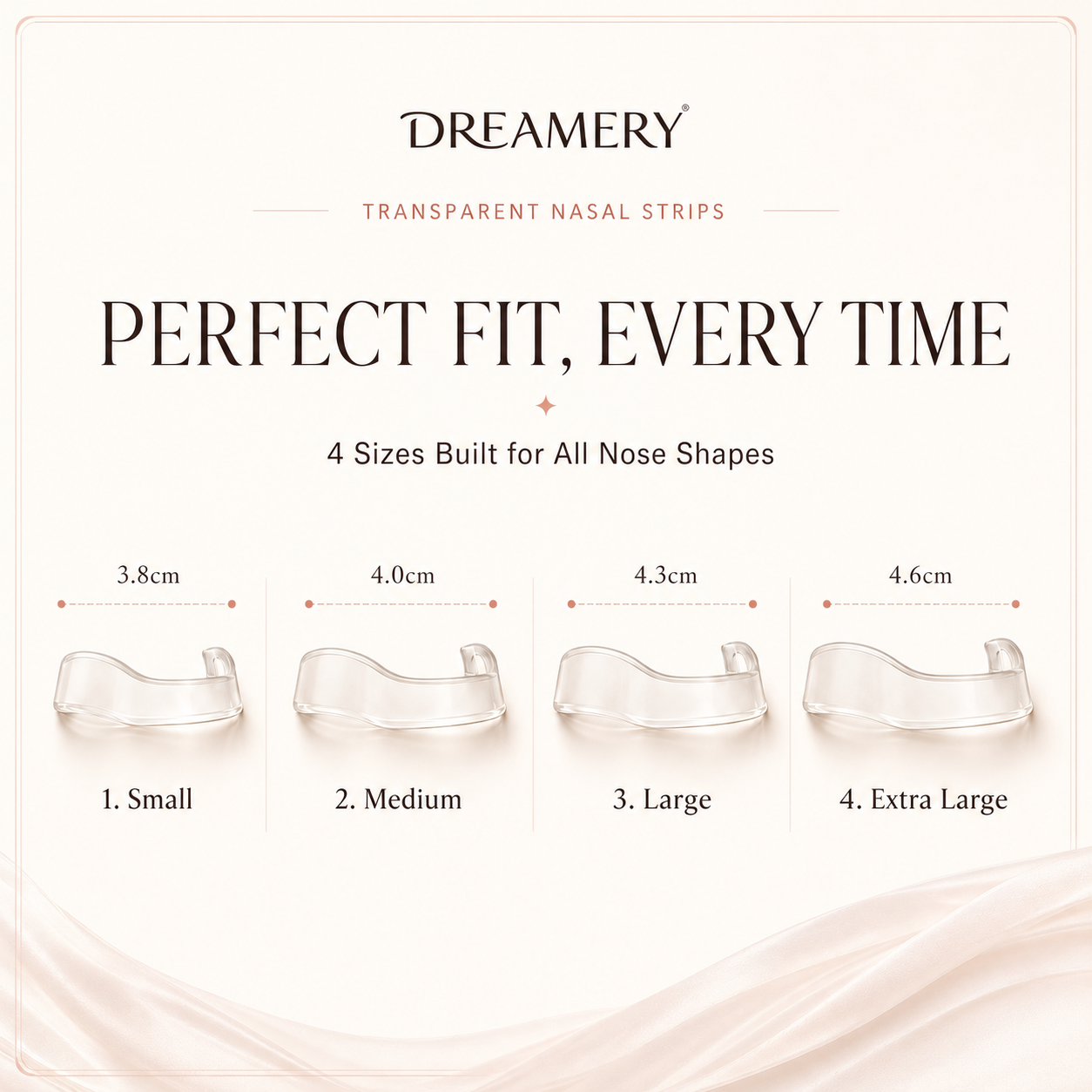 DREAMERY Clear Magnetic Nasal Dilator | Invisible Nasal Breathing Support