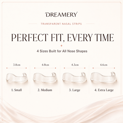 DREAMERY Clear Magnetic Nasal Dilator | Invisible Nasal Breathing Support