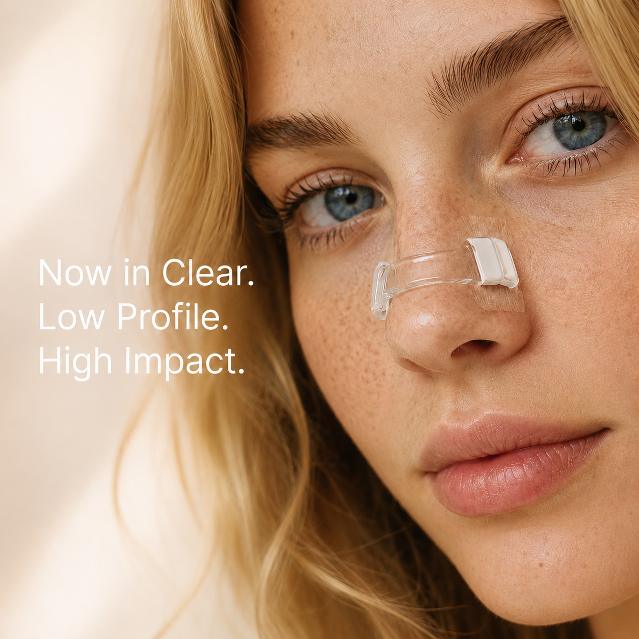 DREAMERY Clear Magnetic Nasal Dilator | Invisible Nasal Breathing Support
