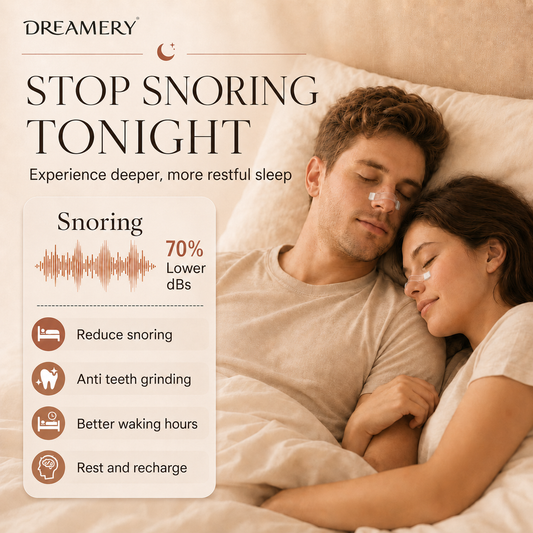 DREAMERY Clear Magnetic Nasal Dilator | Invisible Nasal Breathing Support