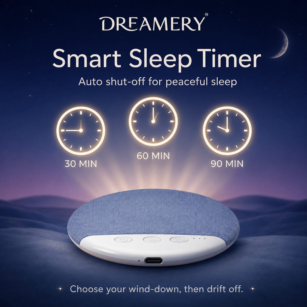 Dreamery QuietSide Bluetooth Pillow Speaker