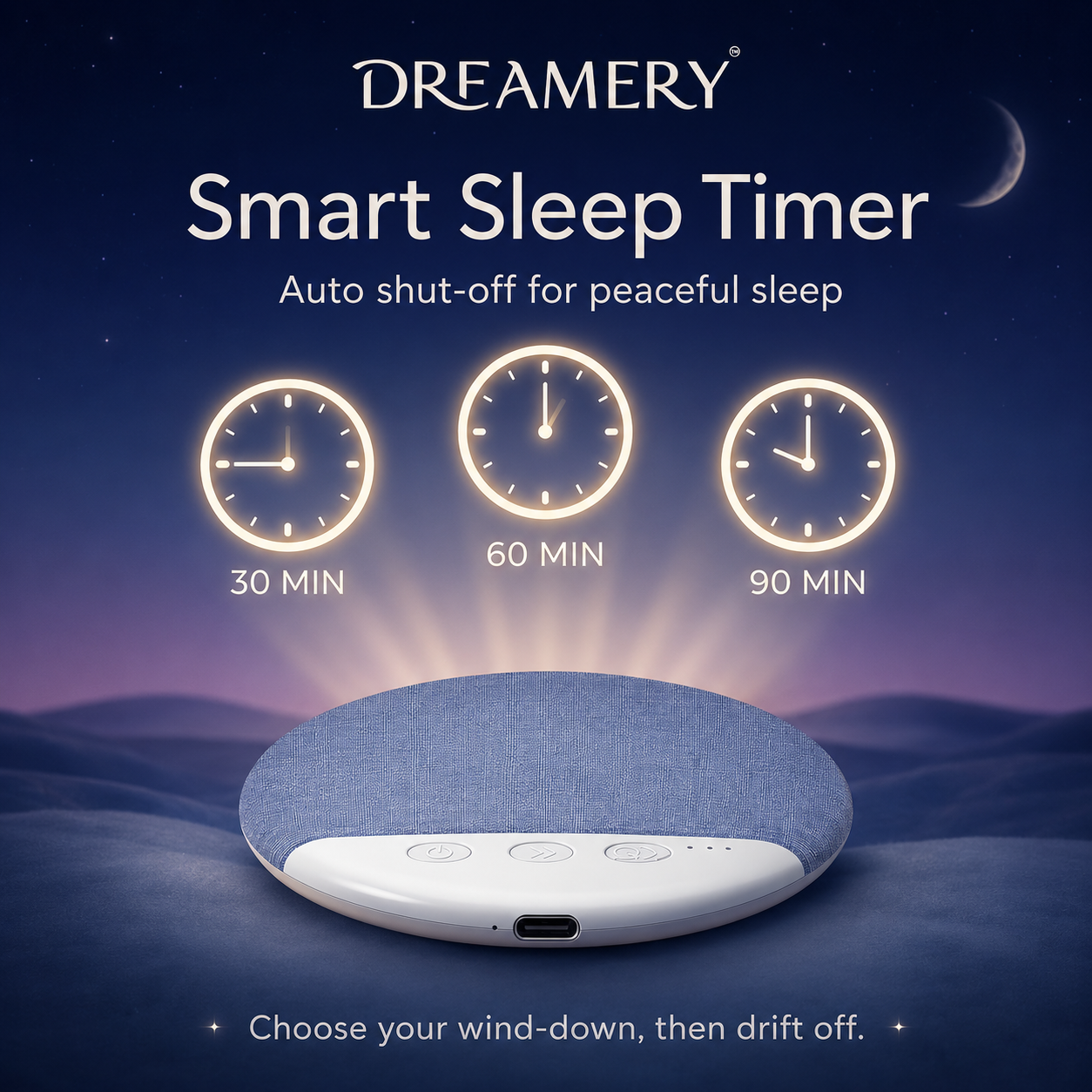 Dreamery QuietSide Bluetooth Pillow Speaker