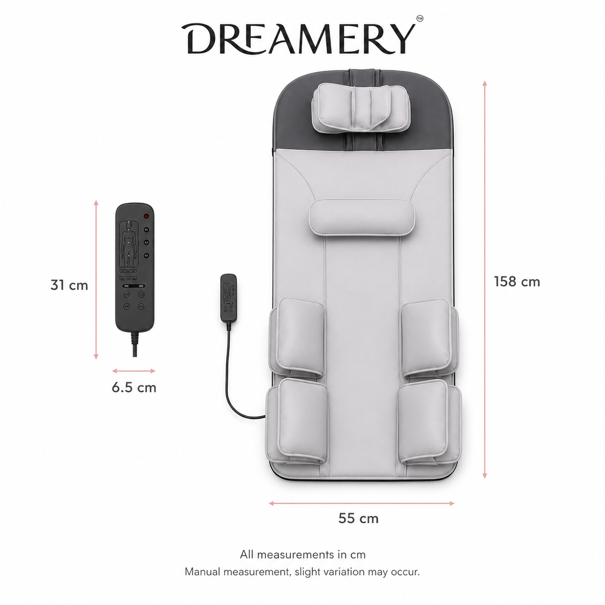 Dreamery AirCloud Full Body Air Compression Massage Mat