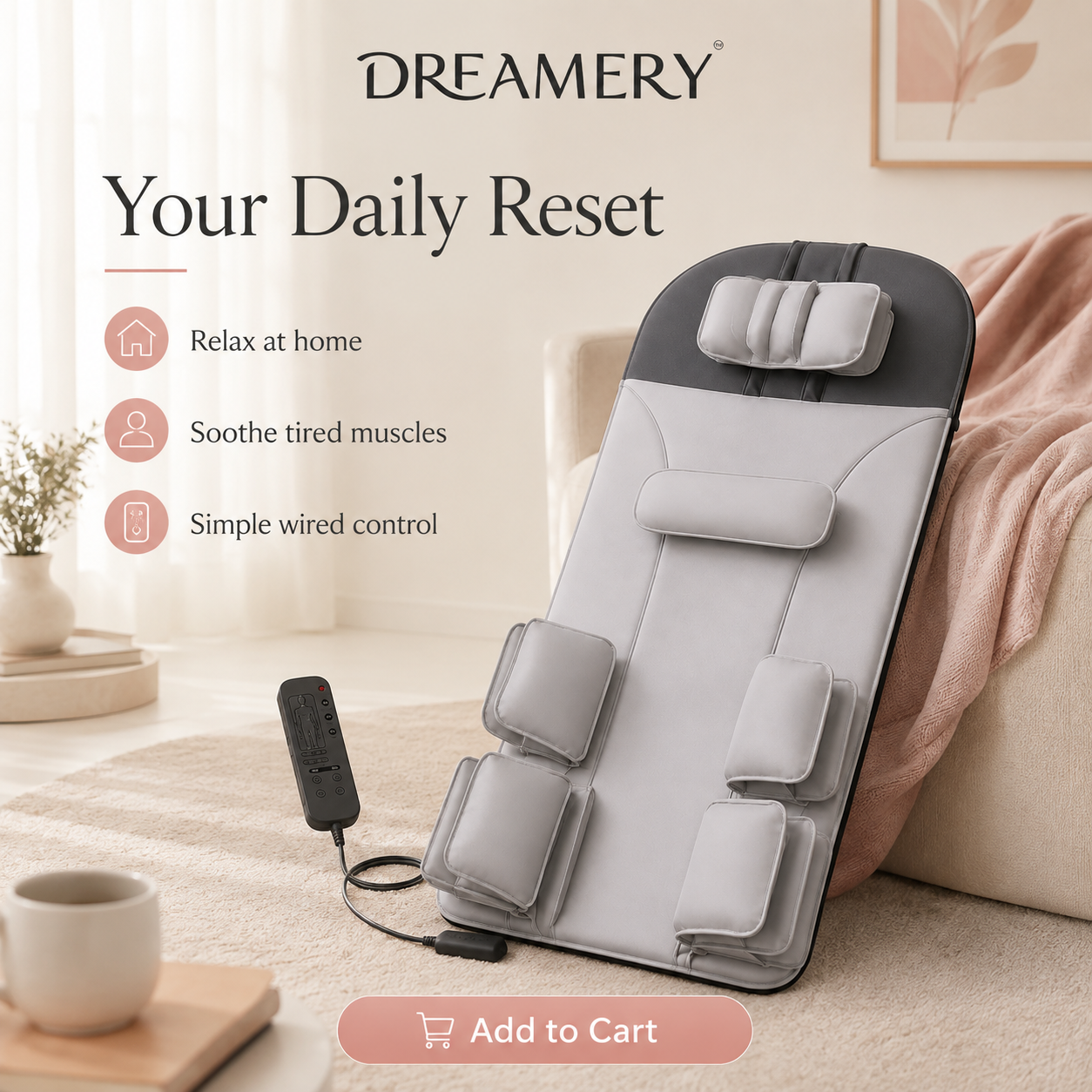 Dreamery AirCloud Full Body Air Compression Massage Mat