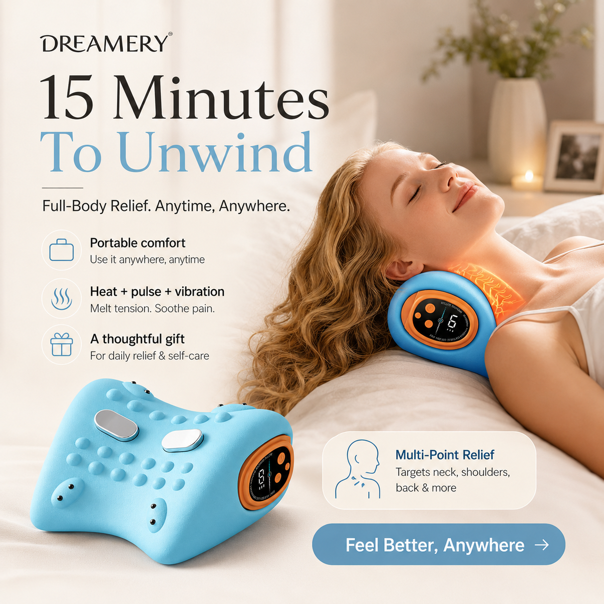 Dreamery Heated Cervical Traction Neck Massager