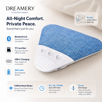 Under-Pillow Speaker for Sleeping | Dreamery QuietSide Pro™