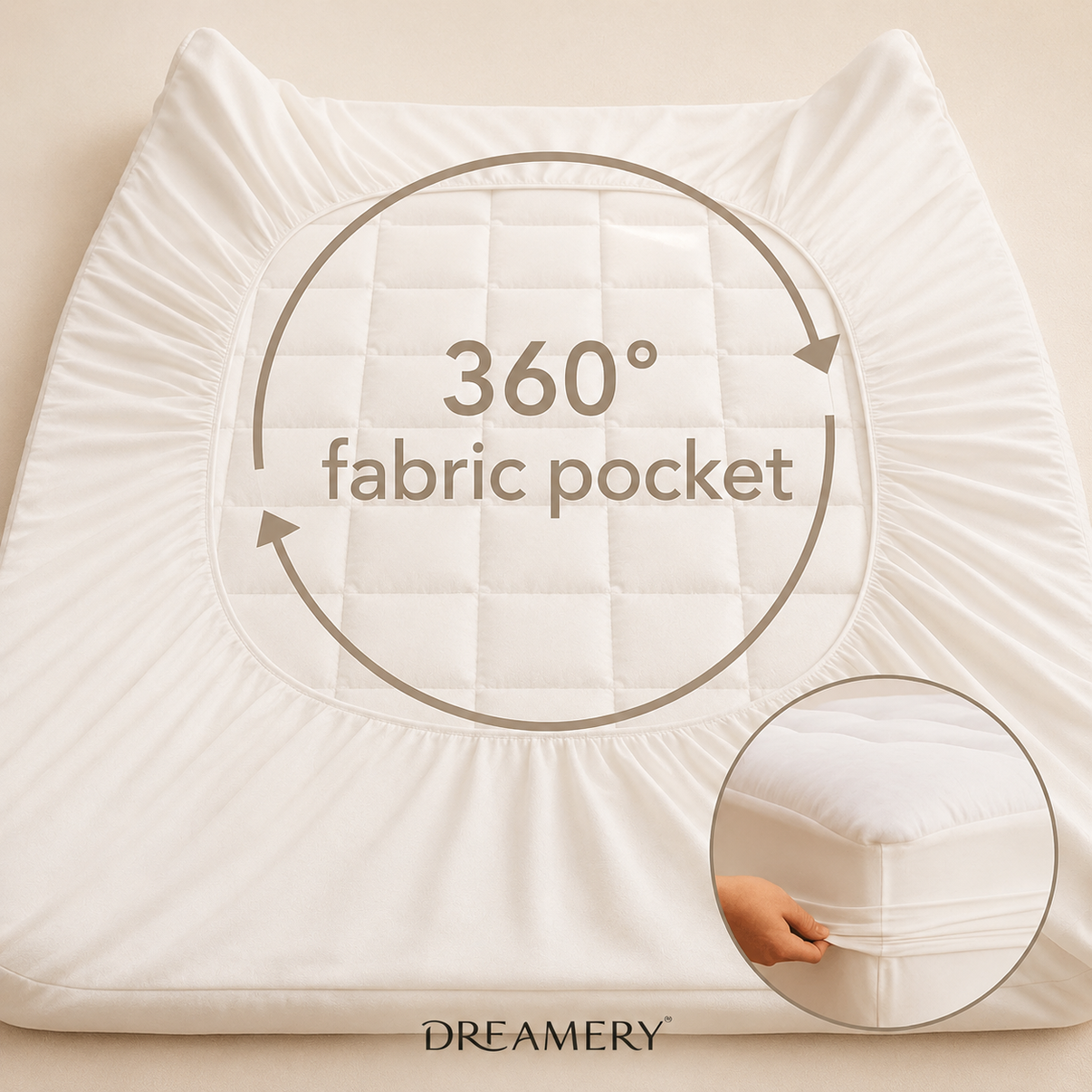 Dreamery CloudNest Plush Mattress Topper