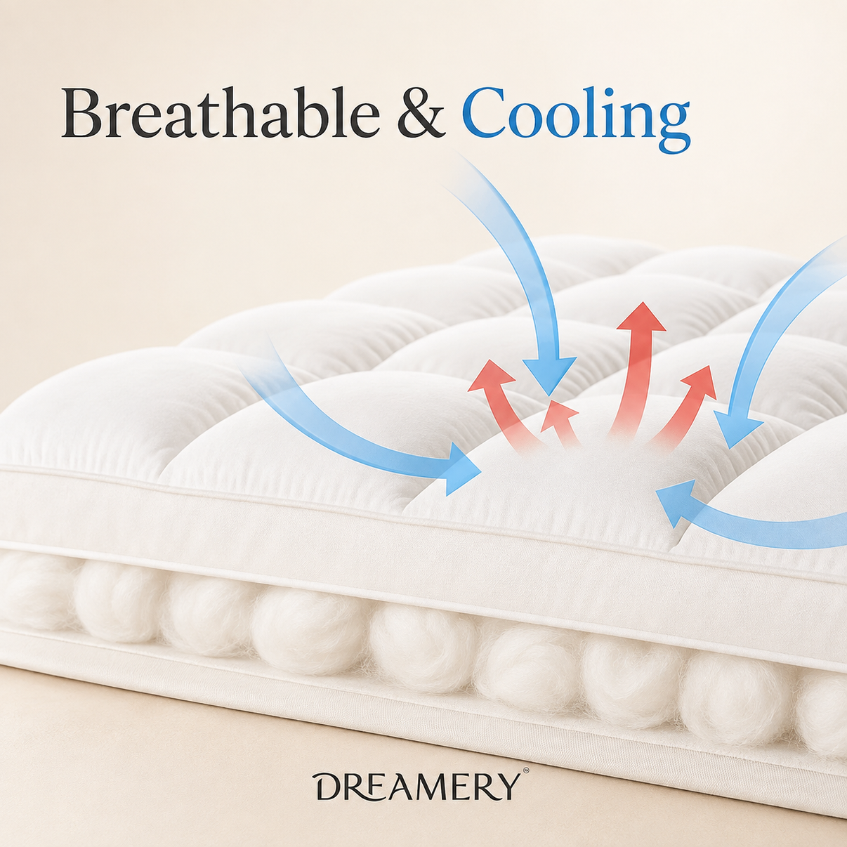 Dreamery CloudNest Plush Mattress Topper