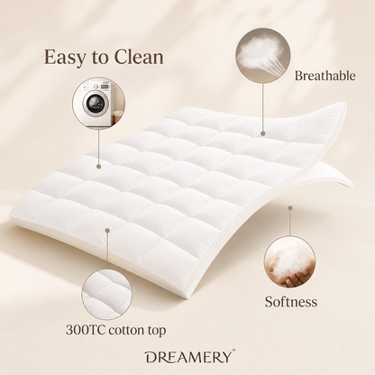 Dreamery CloudNest Plush Mattress Topper