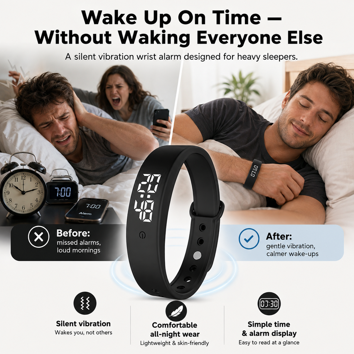 Dreamery Silent Wake-Up Bracelet