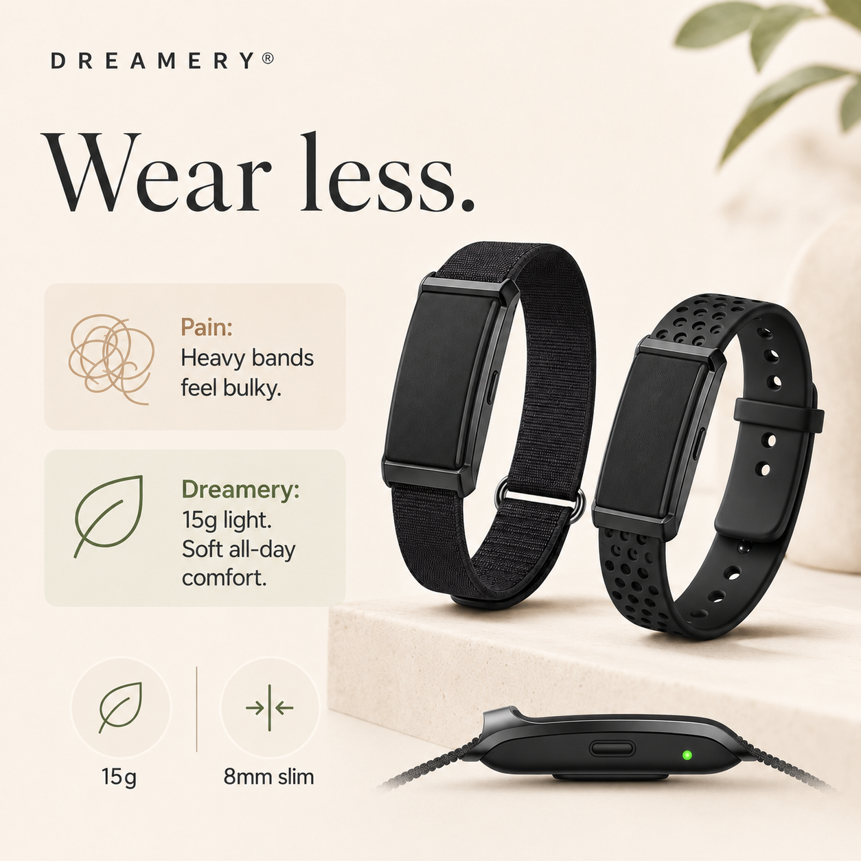 QuietPulse Screen-Free Wellness Band