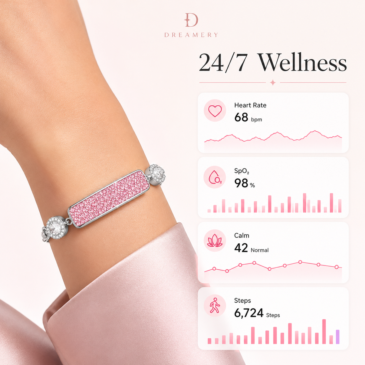 Dreamery Lustre Screen-Free Smart Bracelet
