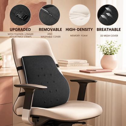Dreamery Cloudrest Lumbar Support Pillow for Office Chair