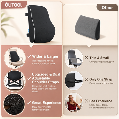 Dreamery Cloudrest Lumbar Support Pillow for Office Chair