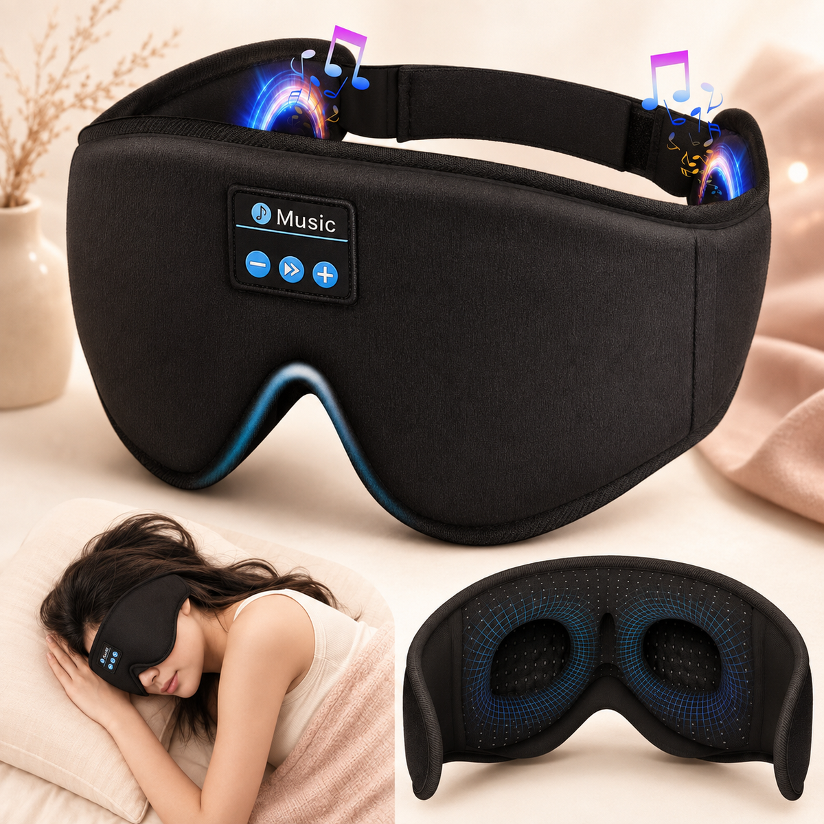 Dreamery Deepsleep Bluetooth Sleep Mask with Headphones