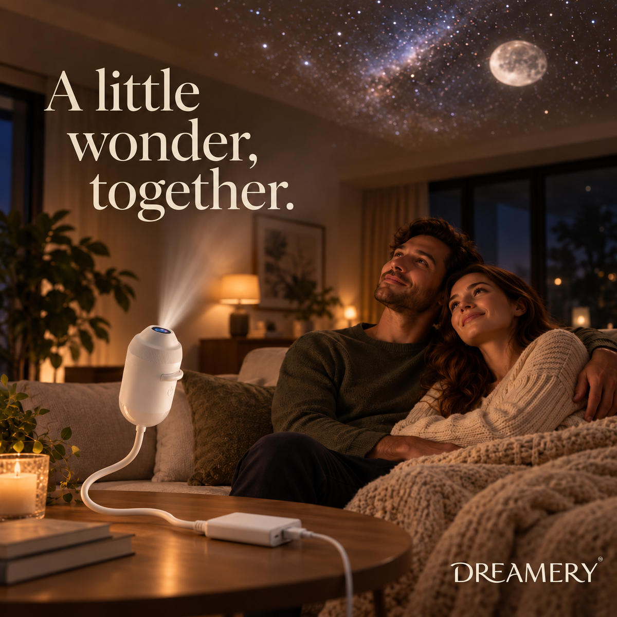 MoonWhisper™ Mini Galaxy Projector & Night Light