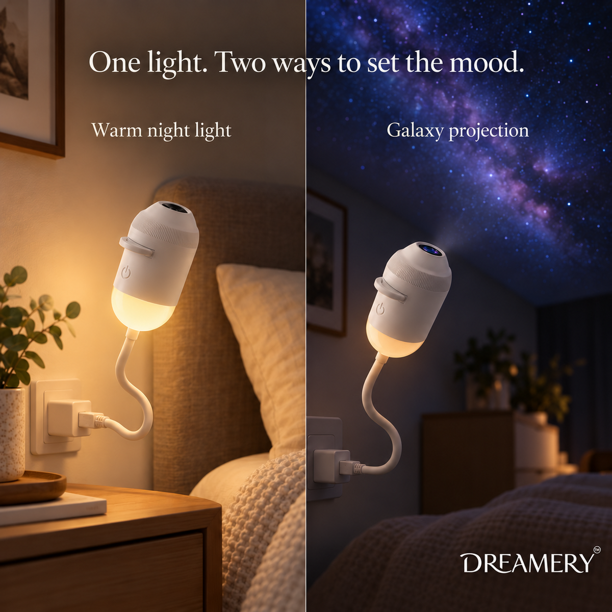 MoonWhisper™ Mini Galaxy Projector & Night Light