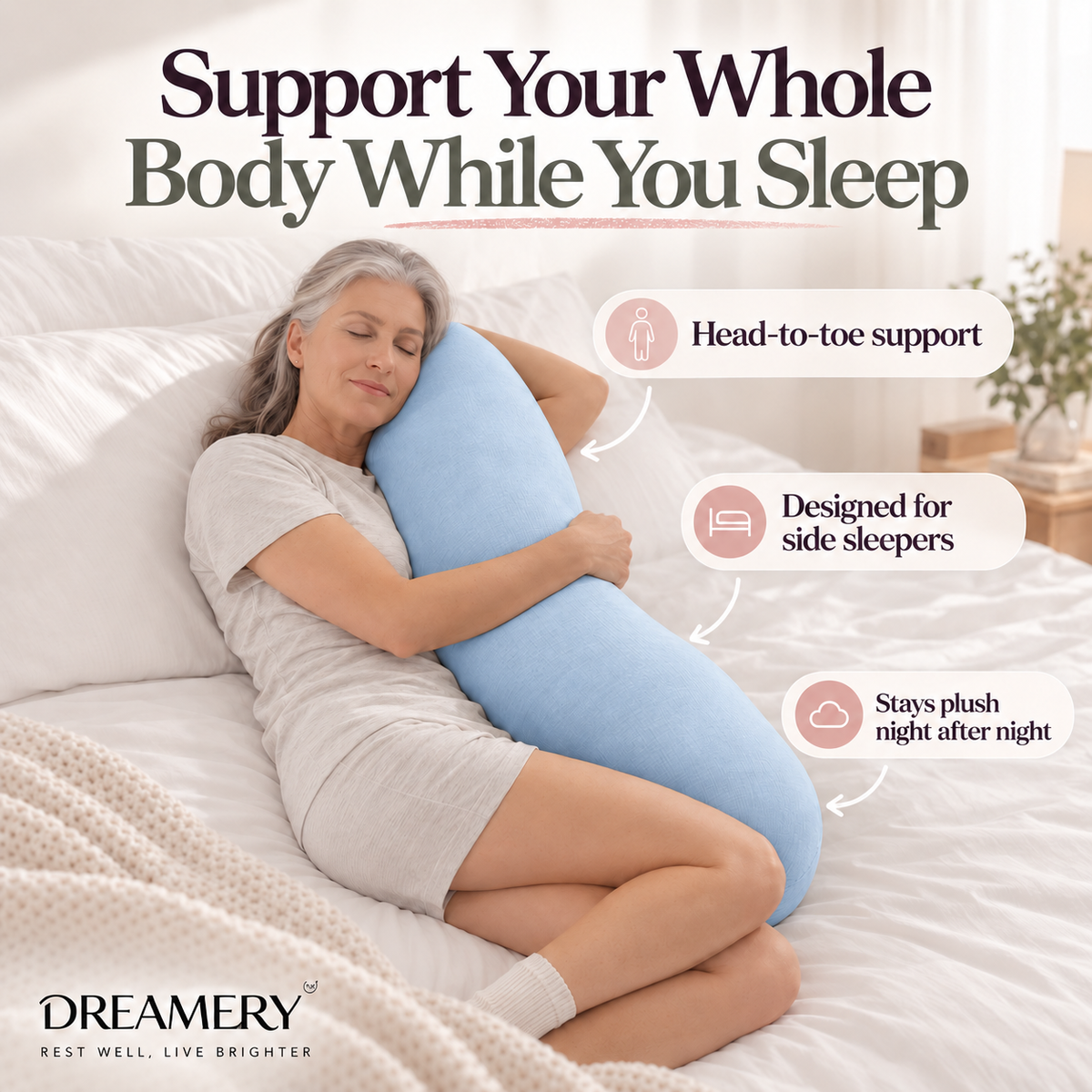 Dreamery Embrace Full Body Pillow