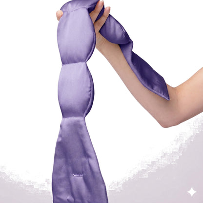 Silk Eye Mask - Purple detail