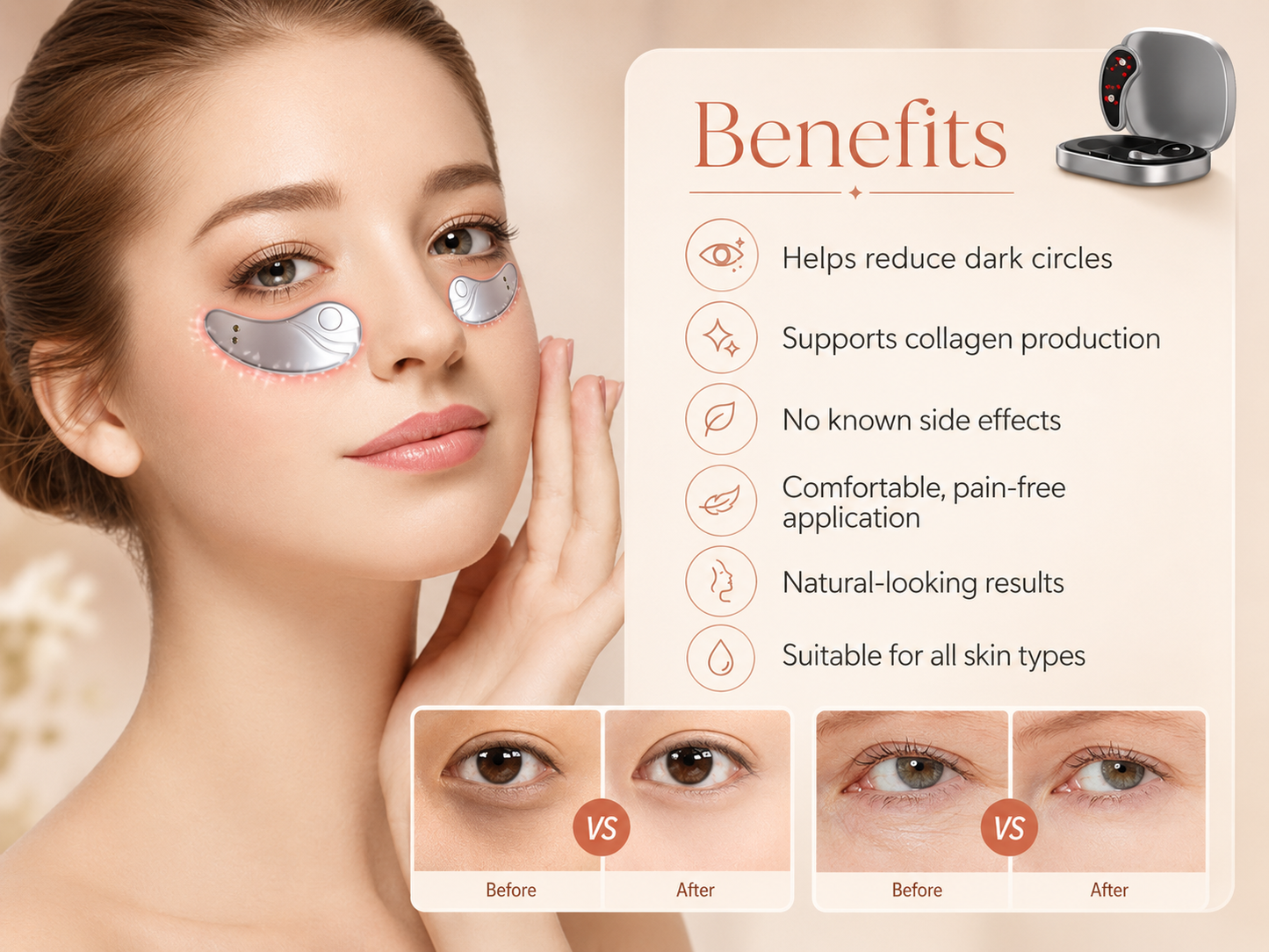 Under Eye Red Light + EMS Device | Dreamery