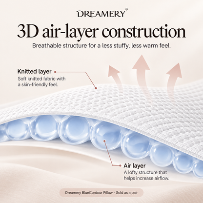 Dreamery BlueContour Neck Support Pillow