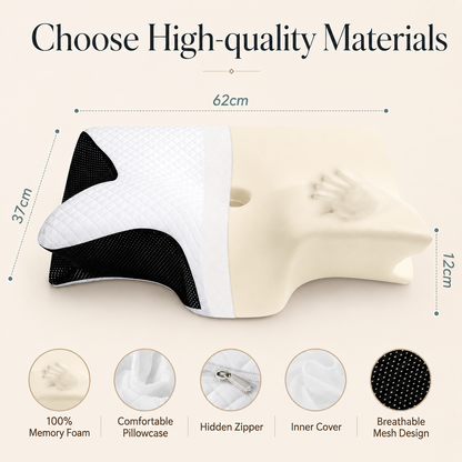 Cloud Contour Pillow dimensions, 62 by 37 centimetres with 12 centimetre contoured edge