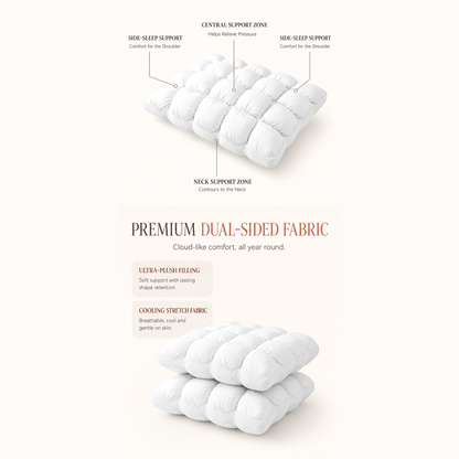 Dreamery Dinner-Roll Cooling Pillow
