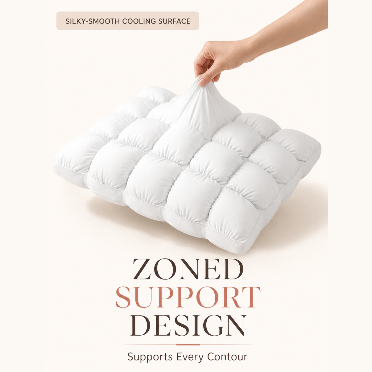 Dreamery Dinner-Roll Cooling Pillow