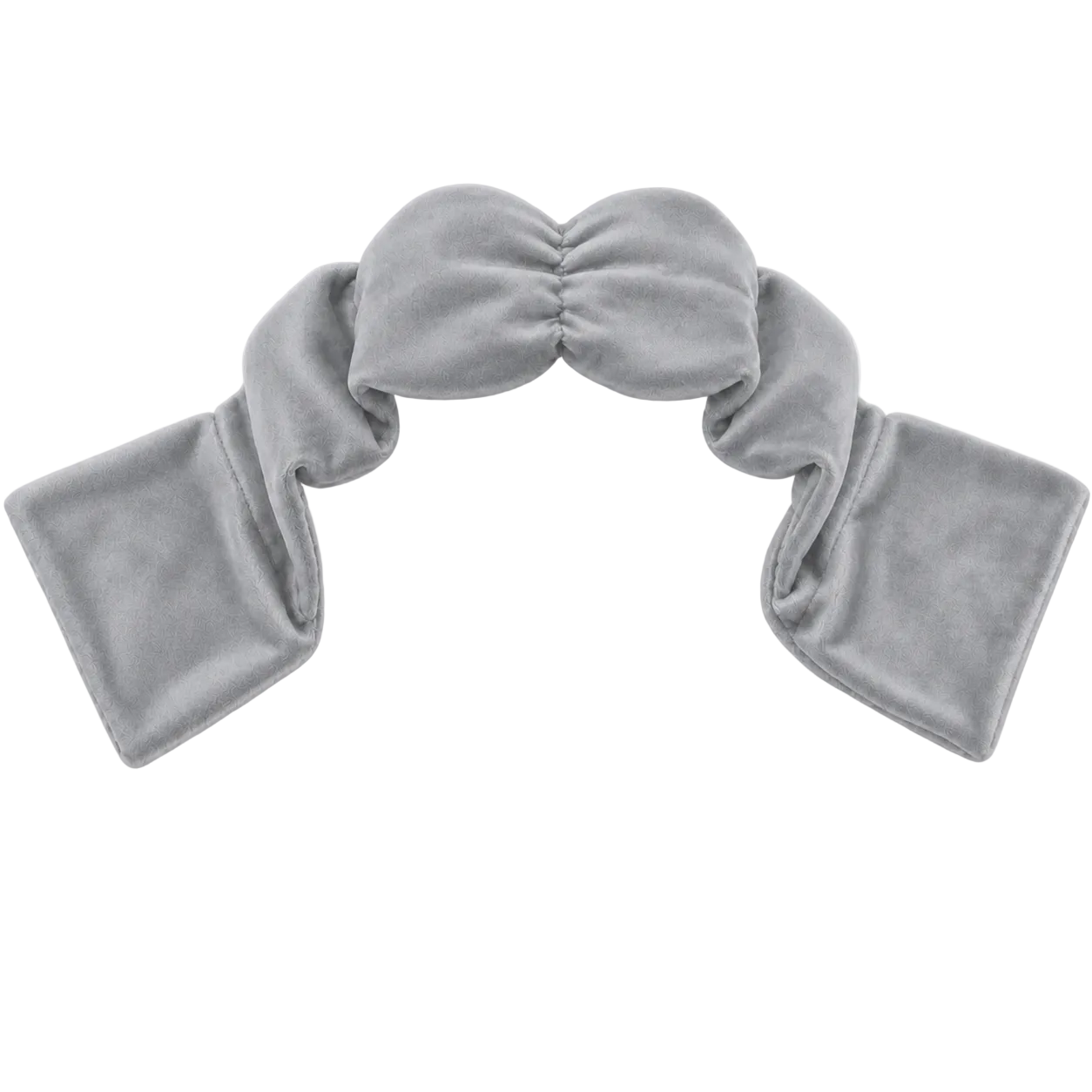 Grey Plush Weighted Eye Mask
